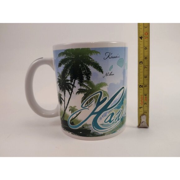 ABC Hawaii Island Waves Ceramic Coffee Mug Tea Cup Tropical Vacation Getaway - Picture 8 of 8